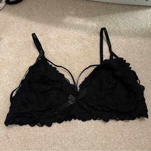 ❤️BNWOT❤️ SHEIN Elegant Black Lace Unlined Bralette Lingerie Size 2XL